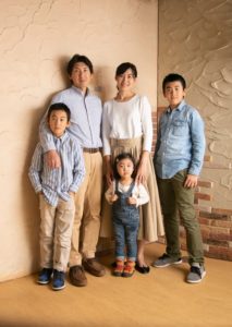 毎年写真を撮ってくれているご家族のお写真