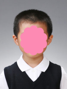 受験写真　男児　見本