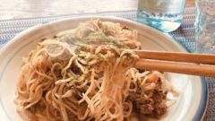 フライパンひとつでできたソース焼きそば